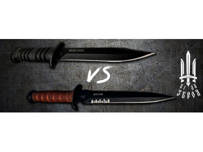 Тактичний ніж «РОЗВІДНИК» VS бойовий кинжал «ШТУРМ-СР»